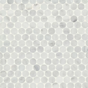 Oriental White Mosaic 8 - marble tile
